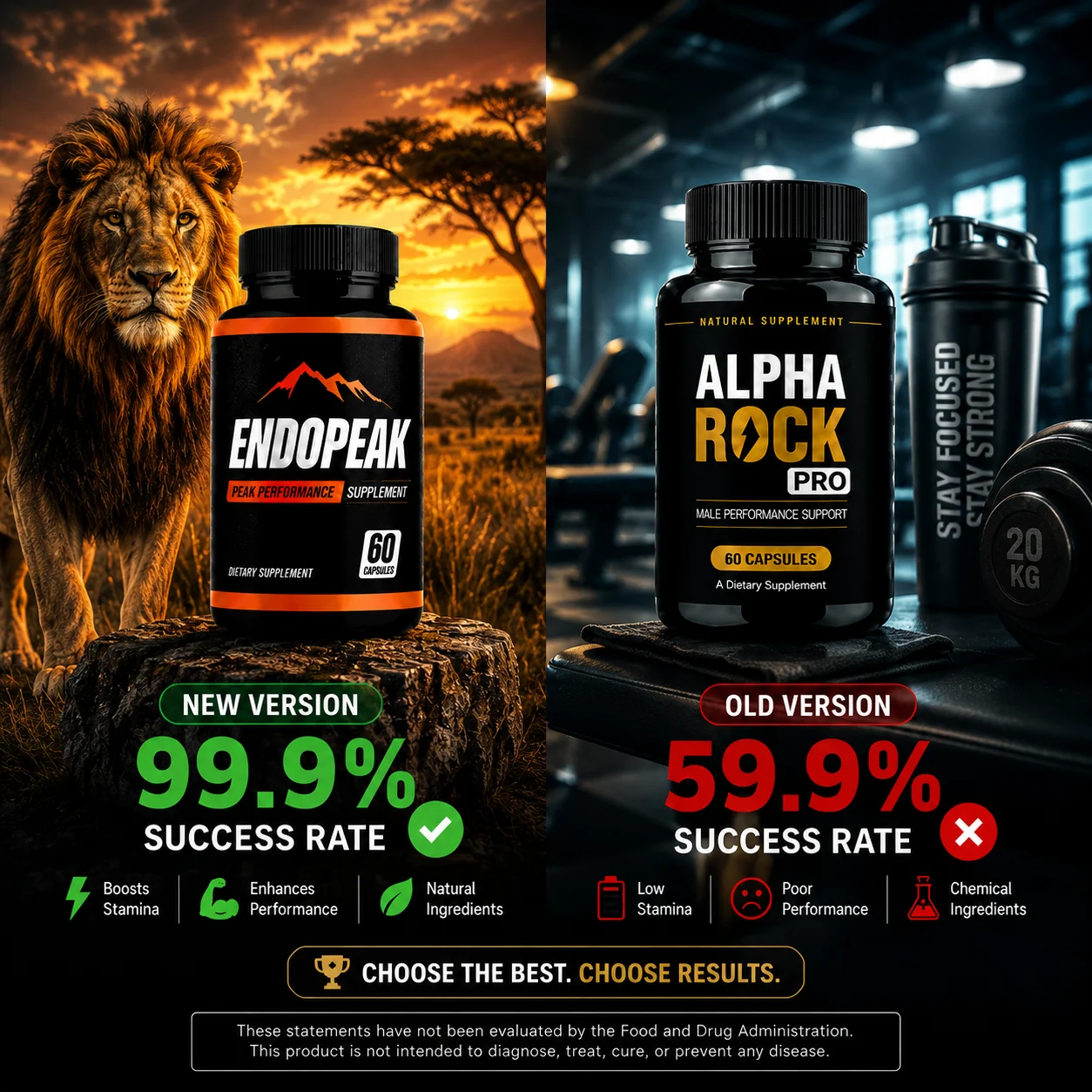 Alpha Rock Male Wellness Supplement Bottle